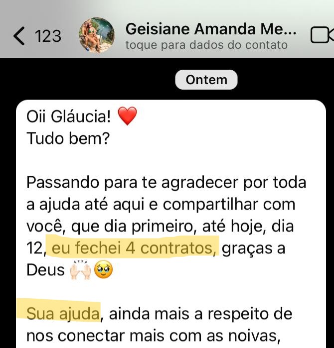 Depoimento: 4 contratos fechados em 12 dias